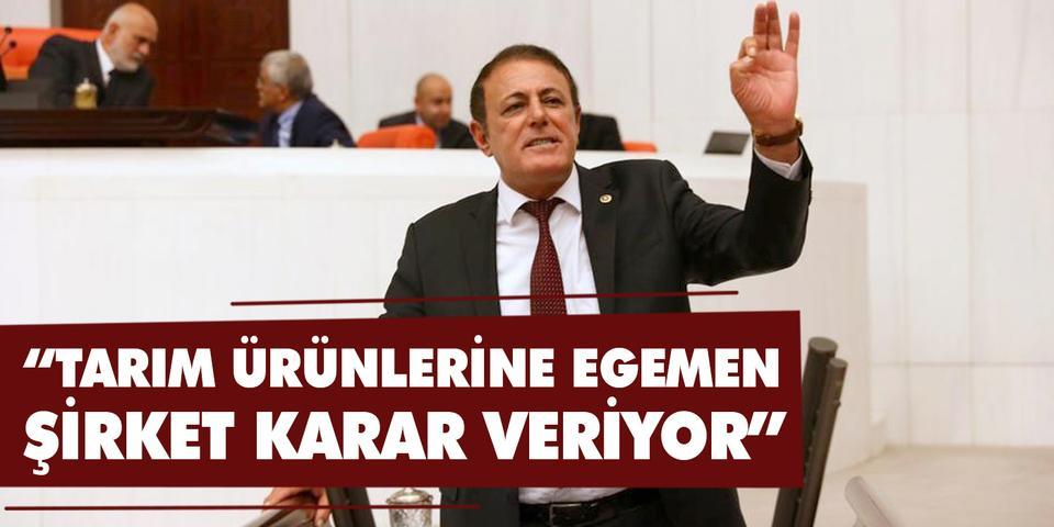 CHP Aydın Milletvekili Hüseyin Yıldız, “Tarım giderlerinin tümüne yabancı şirketler karar veriyor. Çiftçi üretim fiyatlarına ise egemen şirket karar veriyor” dedi.