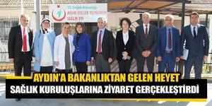 Sağlık Bakanlığı’ndan Aydın’a gelen heyet, Aydın’daki bazı sağlık kuruluşlarını ziyaret ederek, yapılan çalışmalar hakkında bilgi aldı.