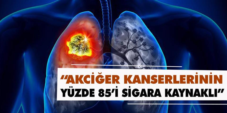 Adnan Menderes Üniversitesi (ADÜ)Hastanesi Tıbbi Onkoloji Anabilim Dalı Öğretim Üyesi Doç. Dr. Esin Oktay, "Akciğer kanserlerinin yüzde 85’i sigara kaynaklı" dedi.