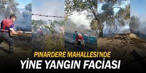 Efeler Pınardere Mahalllesi’nde çıkan yangında yaklaşık 15 dönüm incir ve zeytinlik alan ve arı kovanları zarar gördü. Geçen yıl Ağustos ayında çıkan yangın sonrası 140 hektar alan zarar görmüştü.