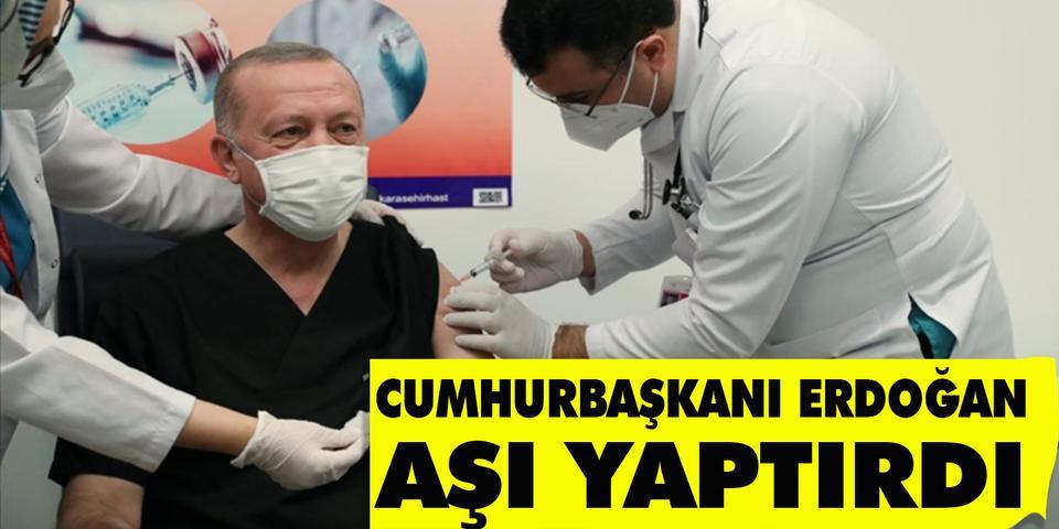 Cumhurbaşkanı Erdoğan, Ankara Şehir Hastanesi’nde Kovid-19 aşısı yaptırdı.