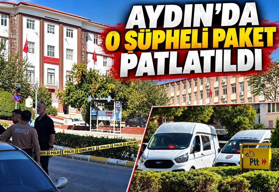 Aydın’da korku dolu dakikalar! O şüpheli paket patlatıldı