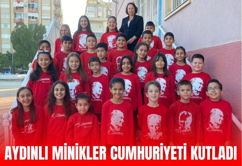 Aydınlı minikler cumhuriyeti kutladı