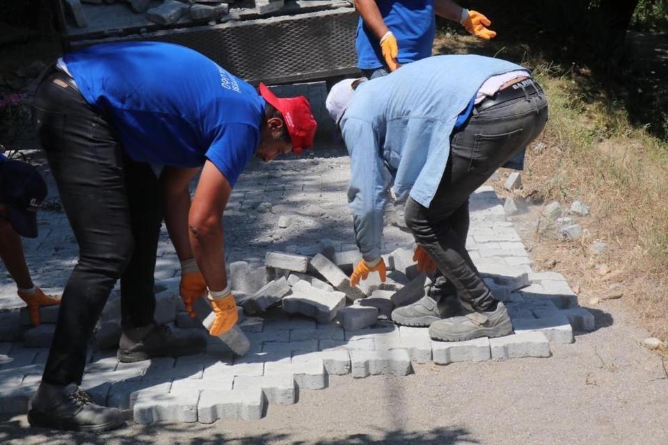 Bozdoğan Güvenir’de yol çalışması tamamlandı