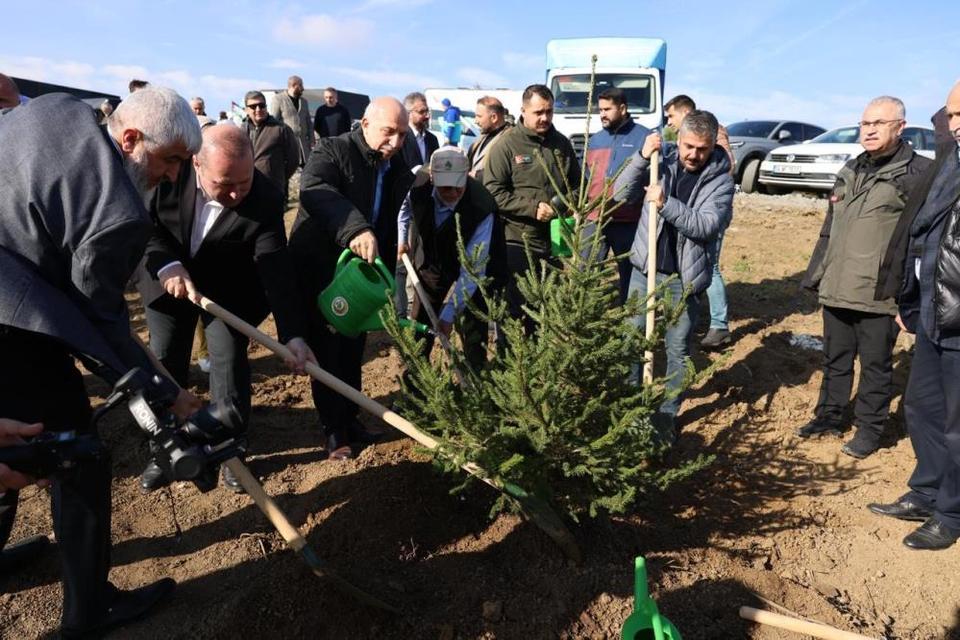 Gazze için 10 bin fidan dikildi