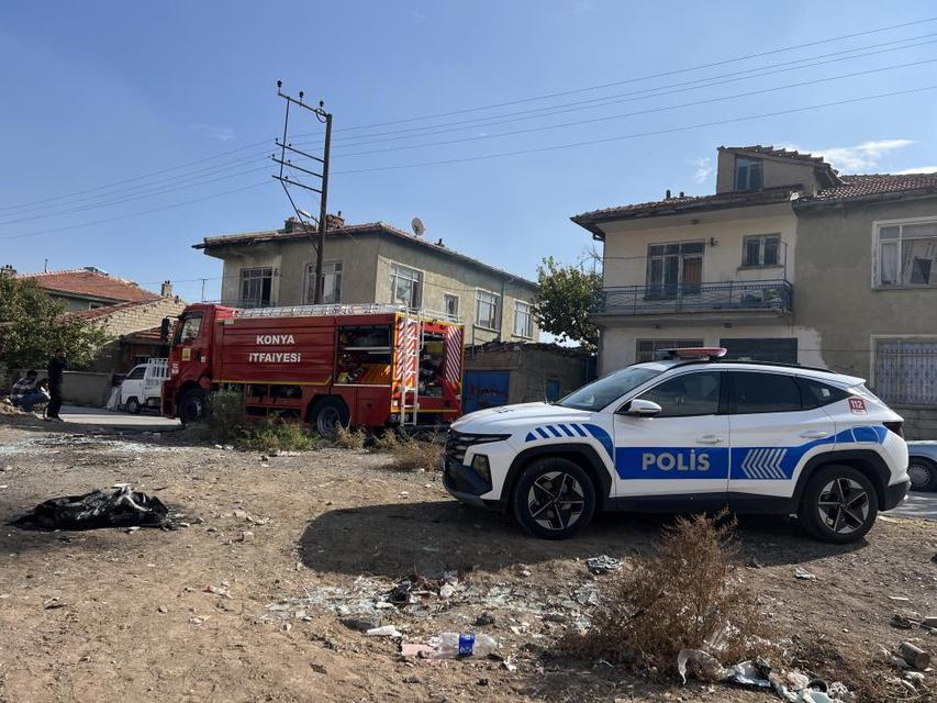 Kullanılmayan müstakil evde yangın