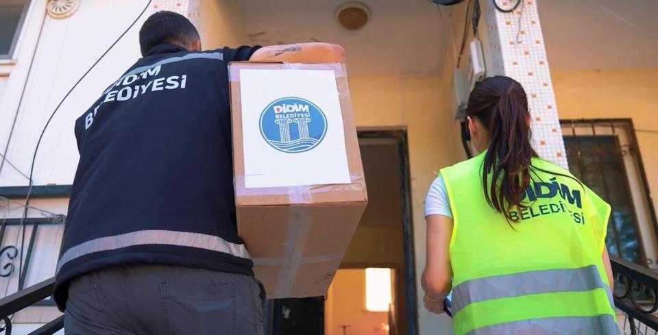 Didim Belediyesi ihtiyaç sahibi hanelere yönelik destek çalışmalarını sürdürüyor
