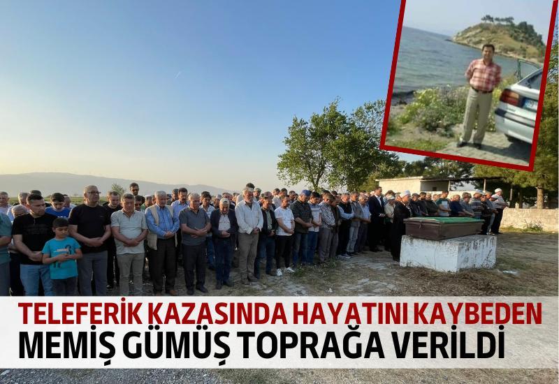 Antalya’da meydana gelen teleferik kazasında hayatını kaybeden Memiş Enes Gümüş (54) Aydın’ın Söke ilçesinde toprağa verildi.