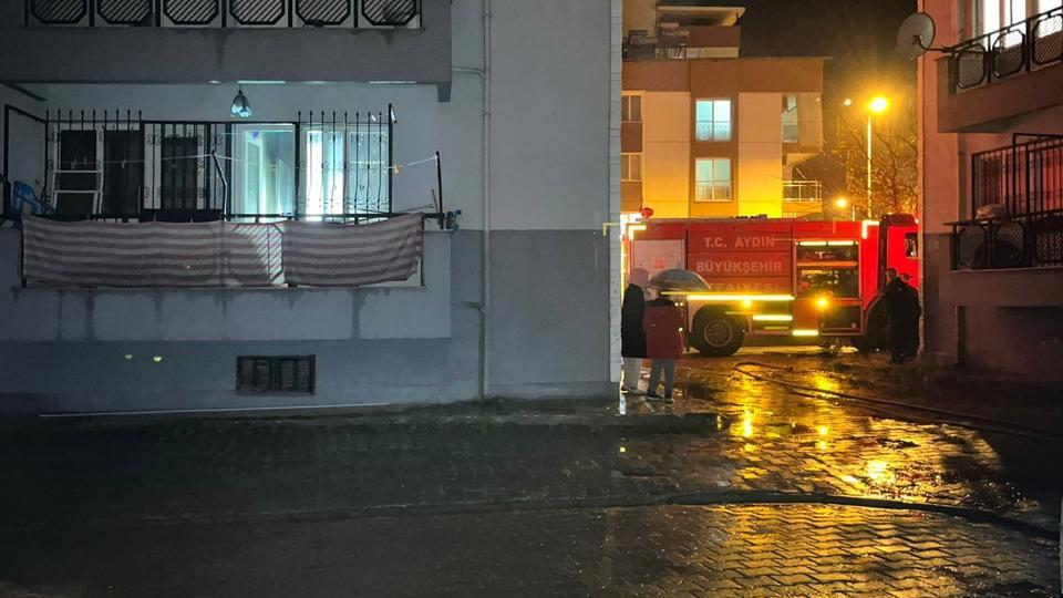 Aydın’da korkutan ev yangını