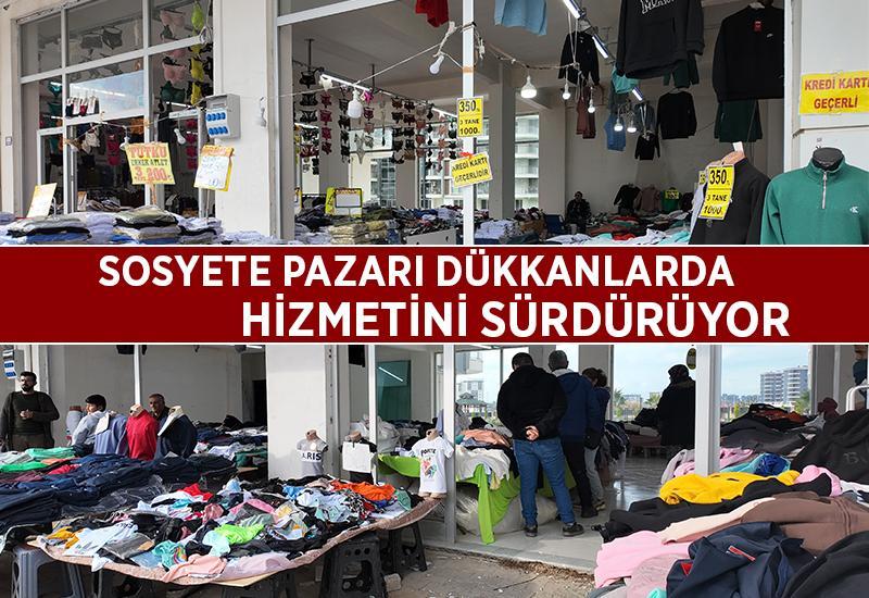 Sosyete Pazarı dükkanlarda hizmetini sürdürüyor