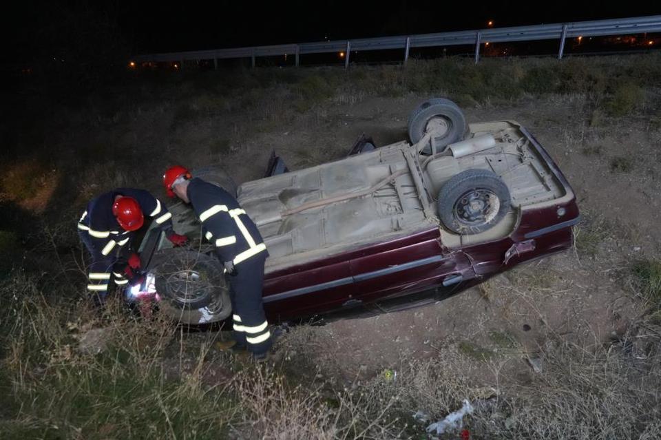 Otomobil takla attı: 1 yaralı