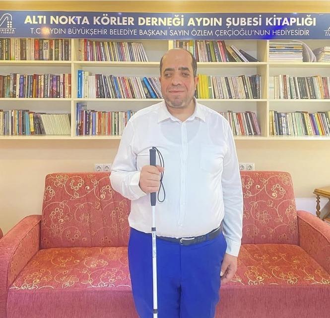 Altı Nokta Körler Derneği Aydın Şube Başkanı Özen: "Beyaz baston özgürlüktür"