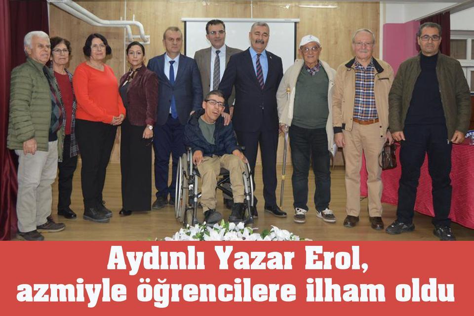 Aydınlı Yazar Erol, burnuyla yazdığı kitaplarla ilham oldu