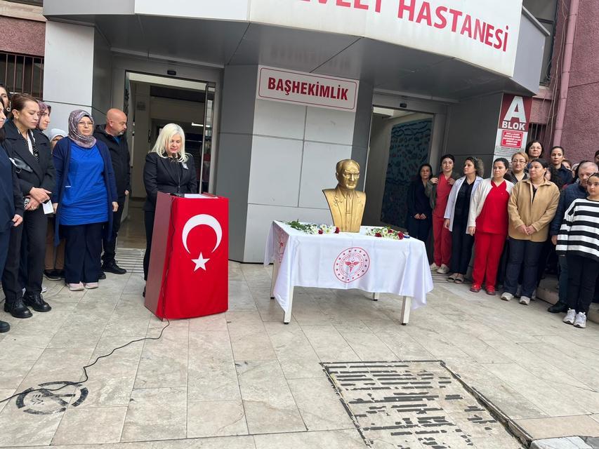 Aydın Devlet Hastanesi’nde 10 Kasım töreni düzenlendi