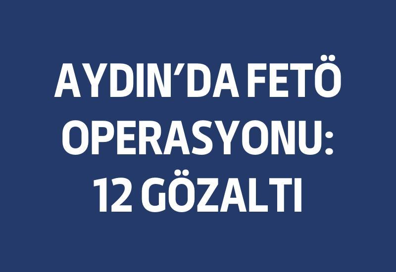 Aydın'da FETÖ operasyonu: 12 gözaltı