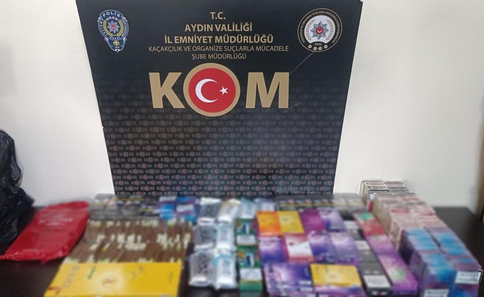 Aydın’da kaçakçılara baskın: Binlerce ürün ele geçirildi
