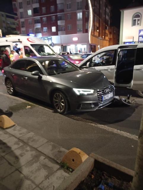 Otomobiller çarpıştı: 1 yaralı