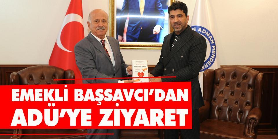 Araştırmacı yazar, emekli Başsavcı Necdet Bayraktaroğlu, Adnan Menderes Üniversitesi (ADÜ) Rektörü Prof. Dr. Osman Selçuk Aldemir’i makamında ziyaret etti.