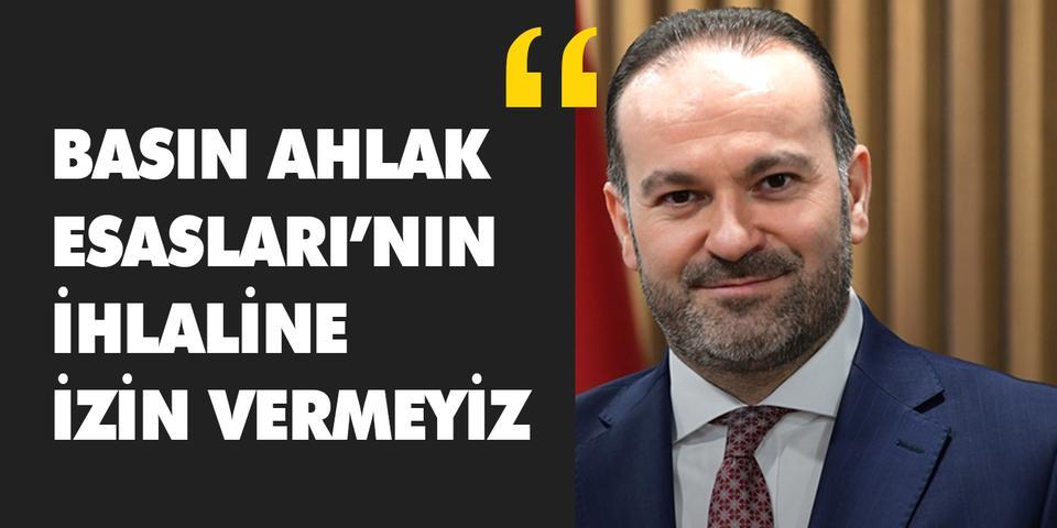Basın İlan Kurumu Yönetim Kurulu Başkanı Prof. Dr. Sobacı, gazetelere yönelik şikayetlerde bütün kesimlerin mutabık kaldığı Basın Ahlak Esasları'na uygun hareket ettiklerini belirtti.