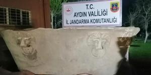 Aydın'da Roma dönemine ait olduğu değerlendirilen küvet ele geçirildi