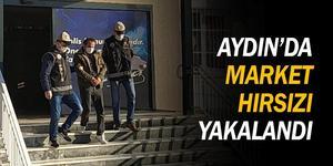 Aydın’ın Nazilli İlçesi’nde zincir mağazalara sahip marketlerden hırsızlık yaptığı belirlenen zanlı, polis ekiplerince yakalandı ve tutuklandı.