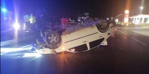 Manisa'da devrilen otomobildeki 1 kişi öldü, 3 kişi yaralandı