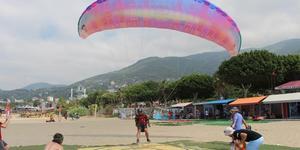Antalya'da, Türkiye Yamaç Paraşütü Hedef Yarışması 3. Etap Yarışları başladı