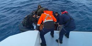 Aydın açıklarında 7 düzensiz göçmen kurtarıldı