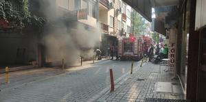 Aydın'da kazan dairesinde çıkan yangında 1 kişi dumandan etkilendi