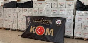 Antalya'da 5 bin 236 şişe kaçak içki ele geçirildi