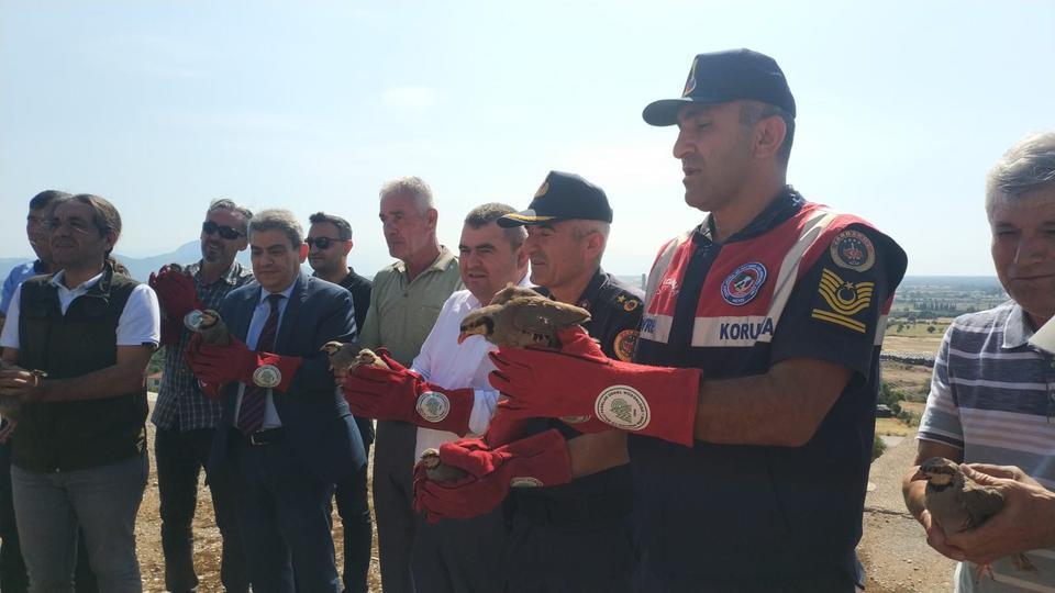 Antalya'da 400 kınalı keklik doğaya bırakıldı