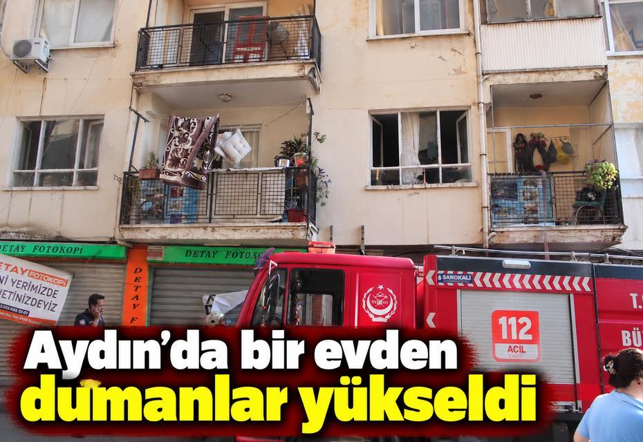 Aydın'da bir evden dumanlar yükseldi