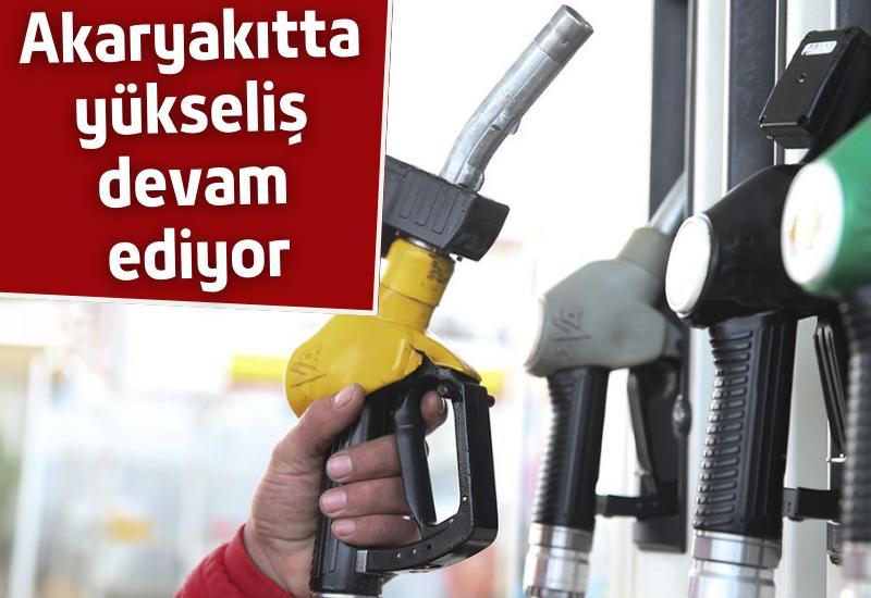 Akaryakıtta yükseliş devam ediyor