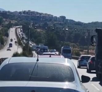 Çine ile Yatağan arası yol bir süre trafiğe kapandı