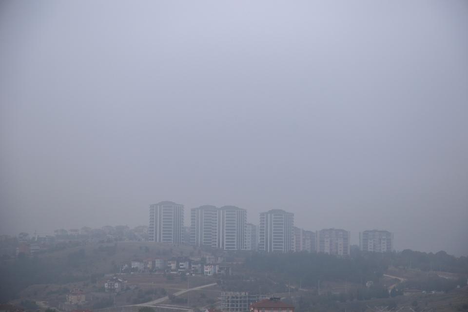 Uşak'ta sis etkili oluyor