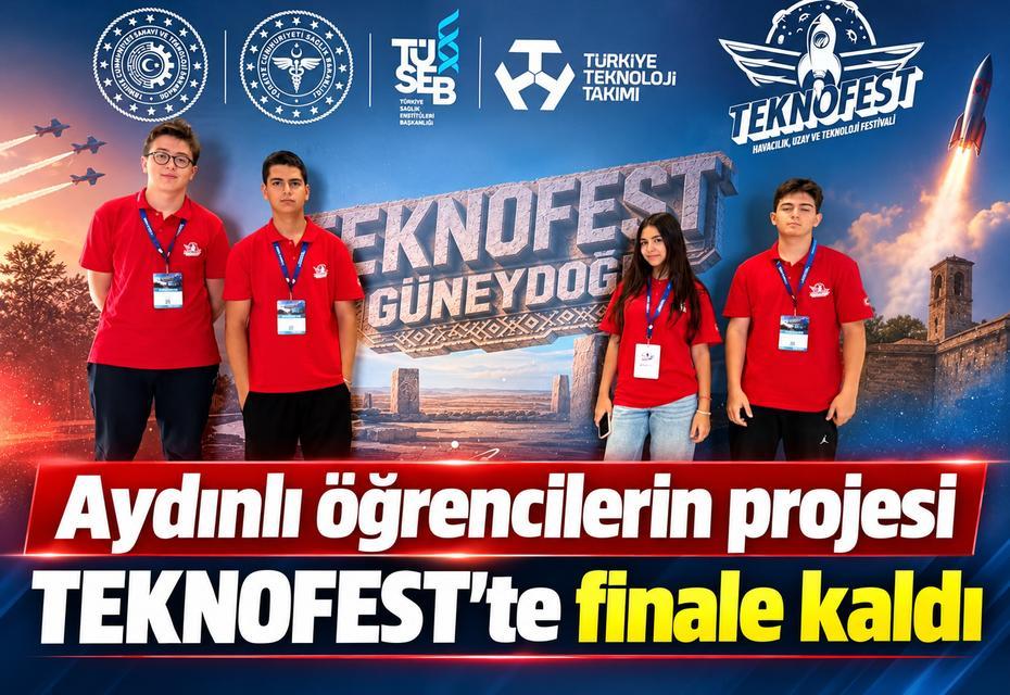 Aydınlı öğrencilerin projesi TEKNOFEST'te finale kaldı