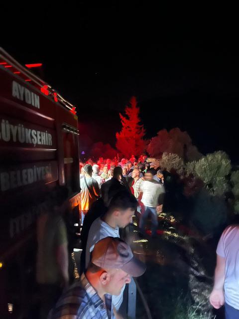 Aydın'da elektrik kablosu yangına sebep oldu