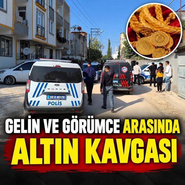 Gelin ve görümce arasında altın kavgası