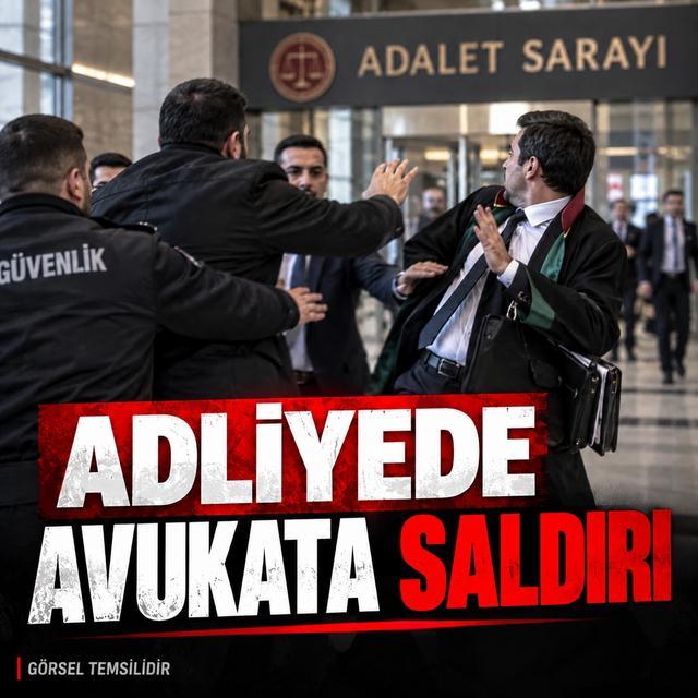 Adliyede avukata saldırı