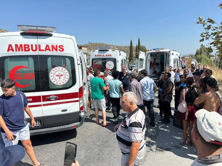 Aydın'da korku dolu anlar