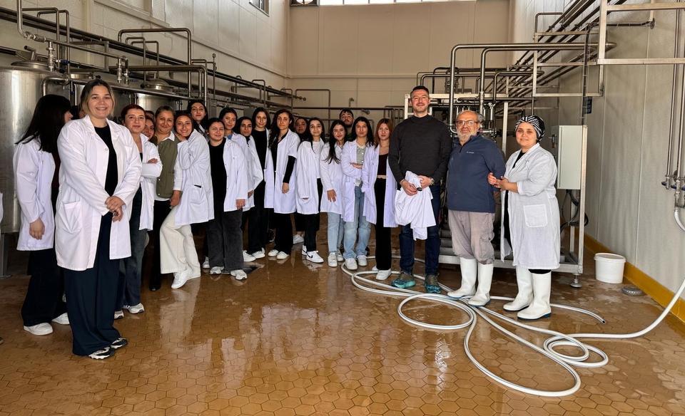 Çine MYO öğrencileri gıda üretimini yerinde inceledi