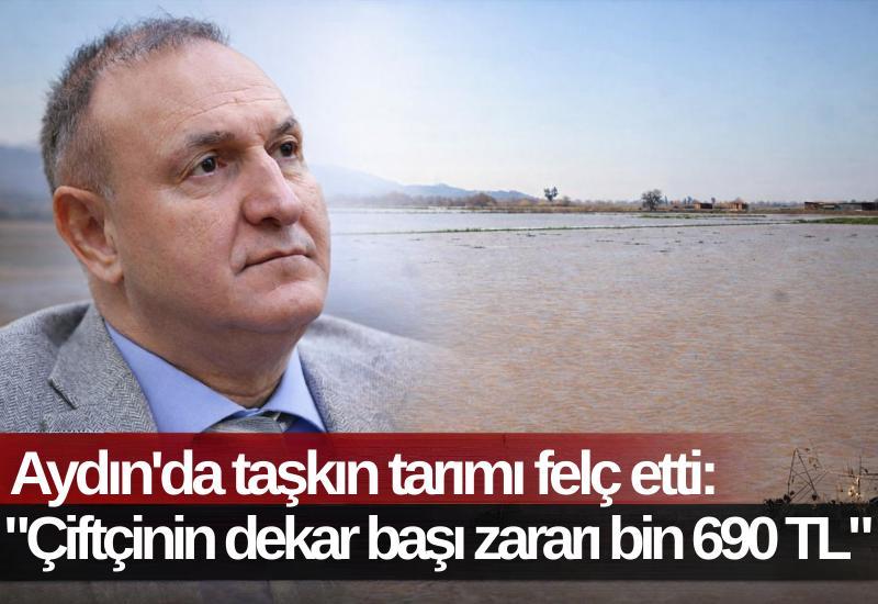 Aydın'da taşkın tarımı felç etti: "Çiftçinin dekar başı zararı bin 690 TL"