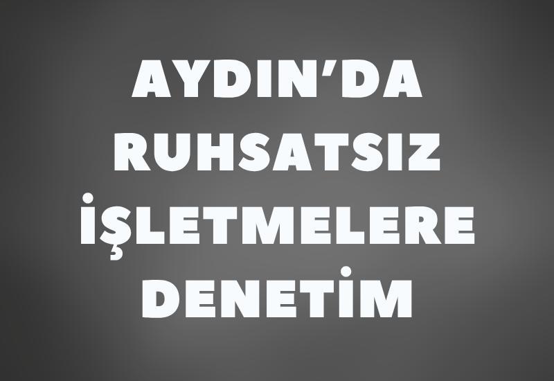 Aydın’da ruhsatsız işletmelere jandarma denetimi