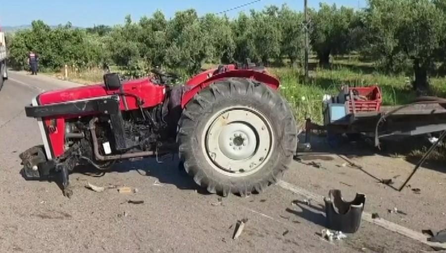 Traktör kazası: 2 yaralı