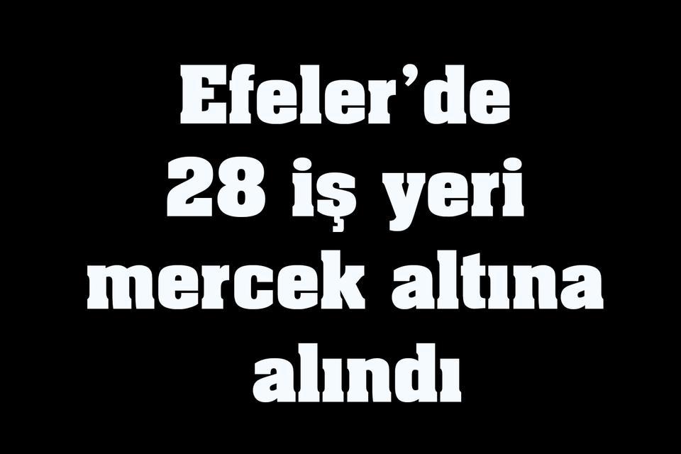 Efeler’de 28 iş yeri mercek altına alındı