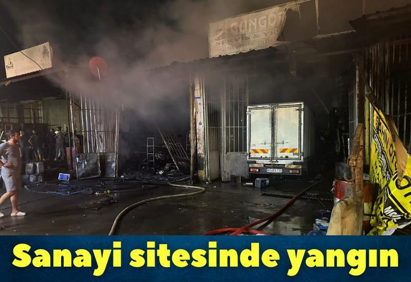 Sanayi sitesinde yangın
