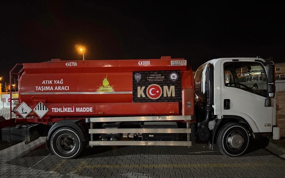 Aydın’da akaryakıt kaçakçılığına darbe: 4 ton atık yağa el konuldu