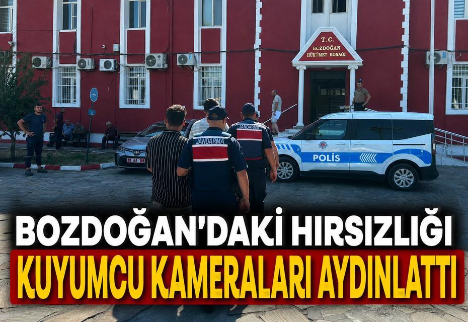 Bozdoğan'daki hırsızlığı kuyumcu kameraları aydınlattı