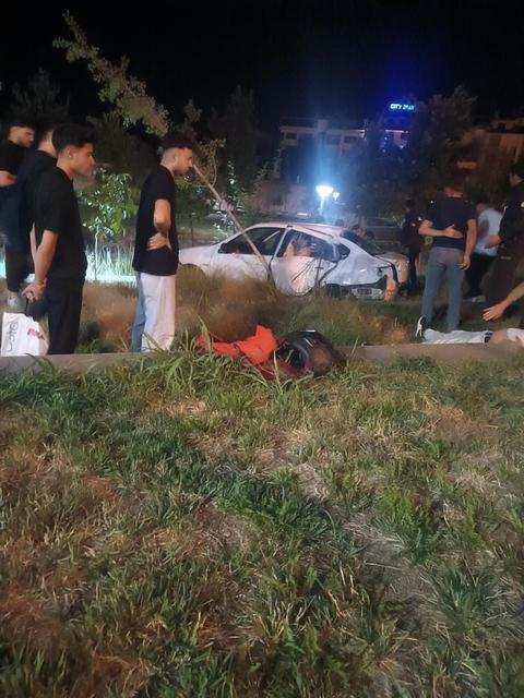 Otomobil kontrolden çıktı: 5 yaralı