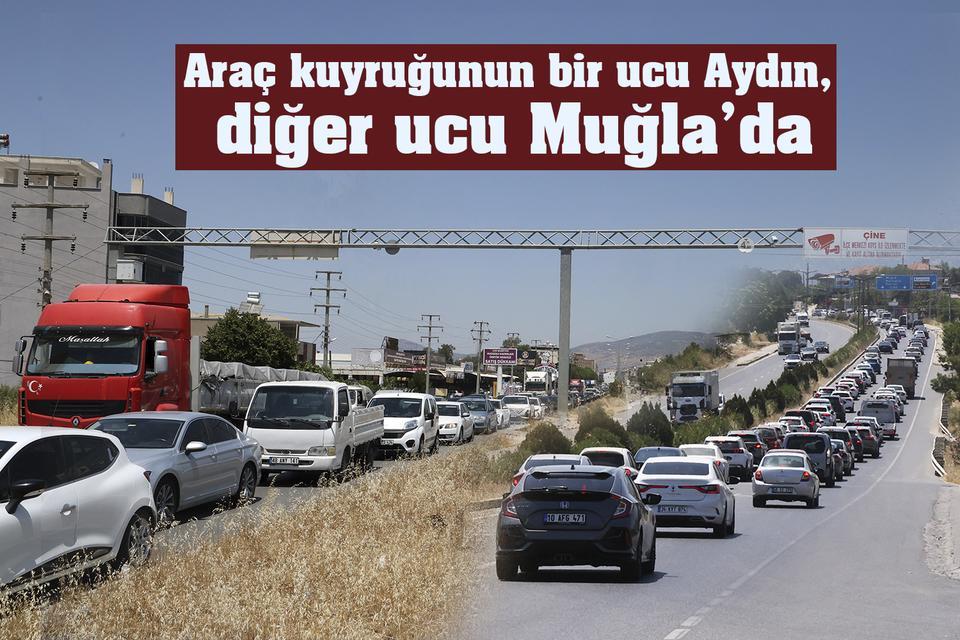 Araç kuyruğunun bir ucu Aydın, diğer ucu Muğla’da